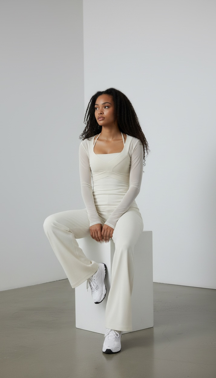 LUNE JUMPSUIT - Pearl